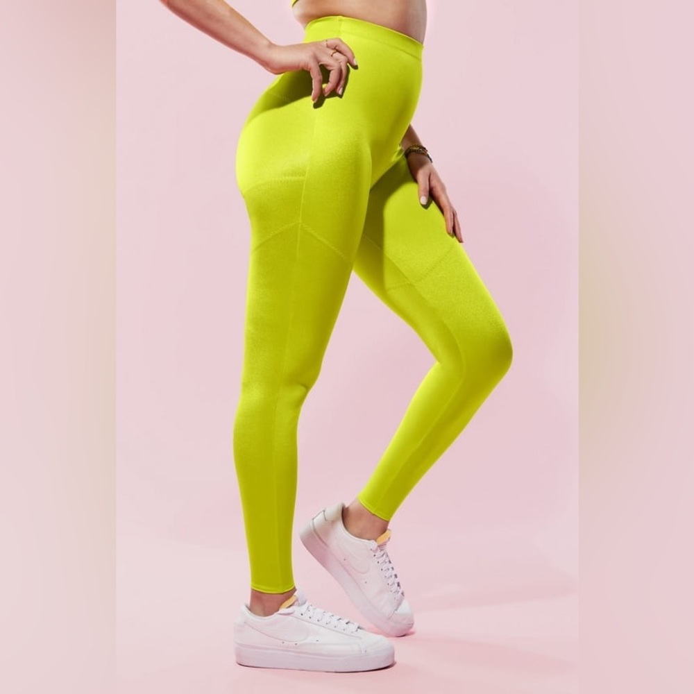 Yitty NWT Yellow Headliner Shaping High Waist Leggings XLarge